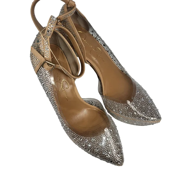 Jessica Simpson Ormanda 2 Platform Pump Champagne 6.5 - Picture 3 of 4